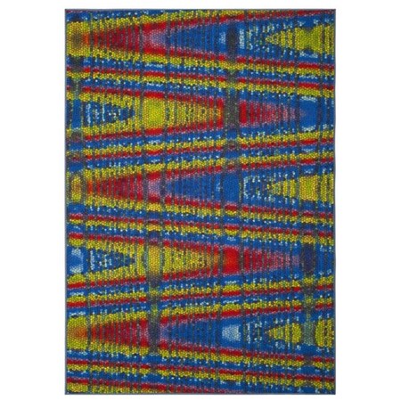 Safavieh Aztec Medium Rectangle Area Rug Blue & Multicolor - 5 ft.-1 in. x 7 ft.-6 in. AZT203C-5